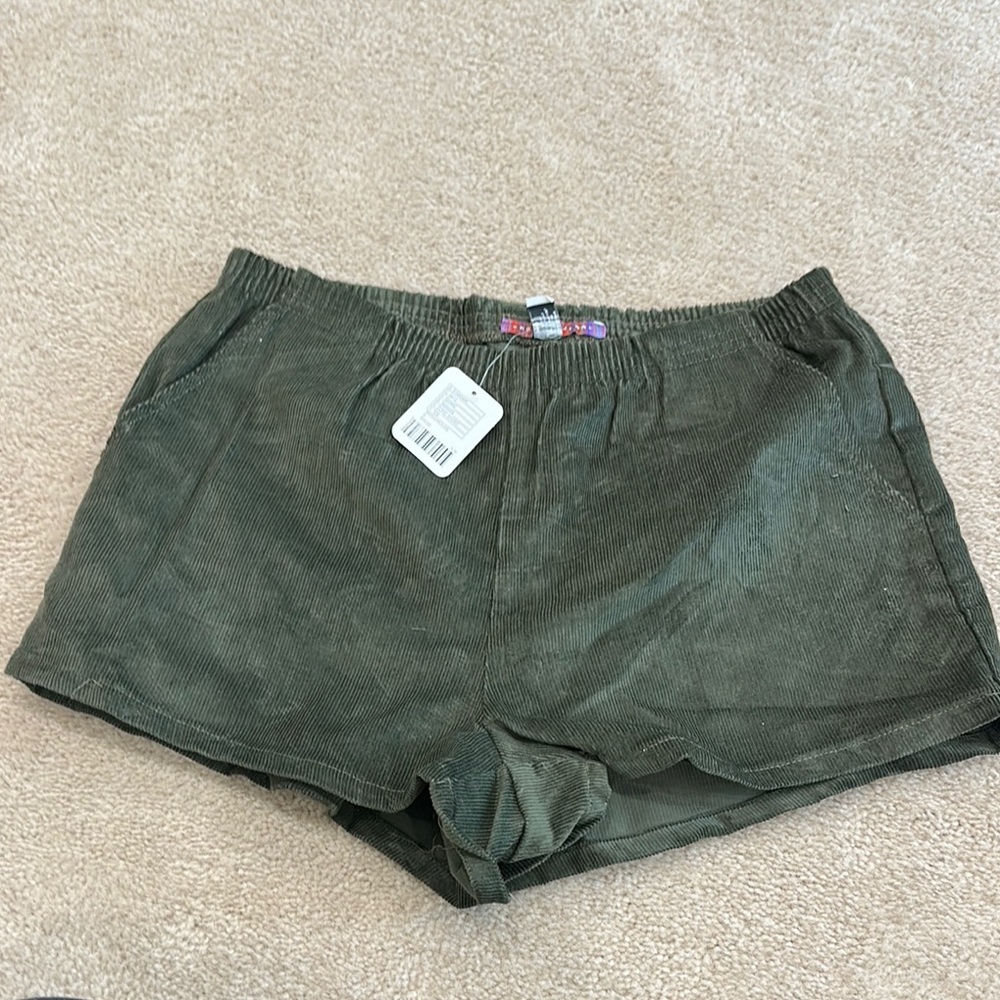 Olive Green Women's Shorts